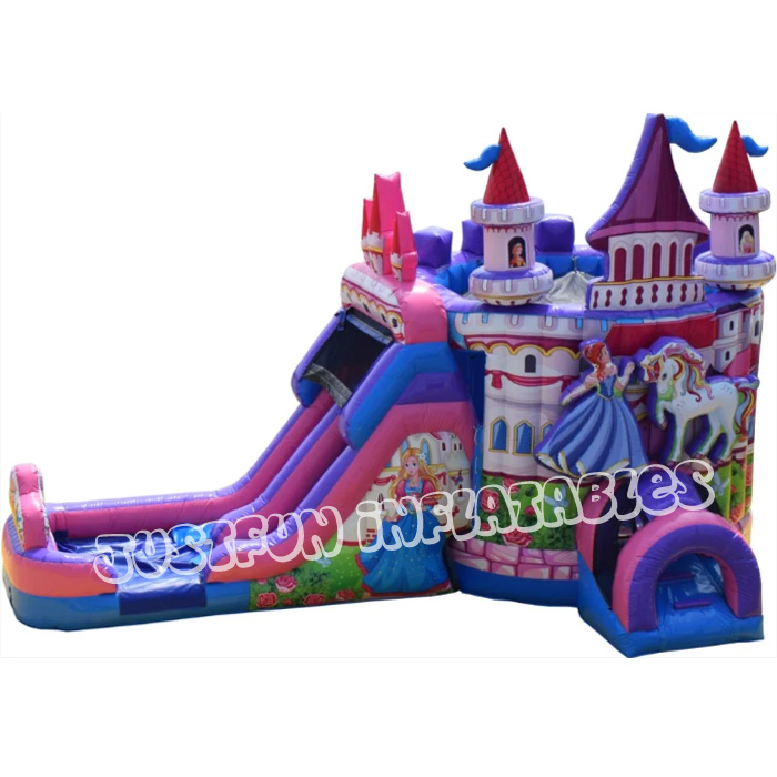 Inflatable princess castle combo