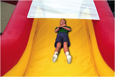 Sun Shades on Inflatable Slides